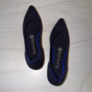 Rothy's The Point flats in Navy